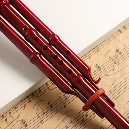 Flute Music Life, Hulushi, Tonality C, Red, 42 x 8.7 x 5 cm-1