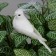 A set of birds for decor and floristry, on the clothespin, plastic, white, 2 pcs., 13 x 3 x 3 cm
