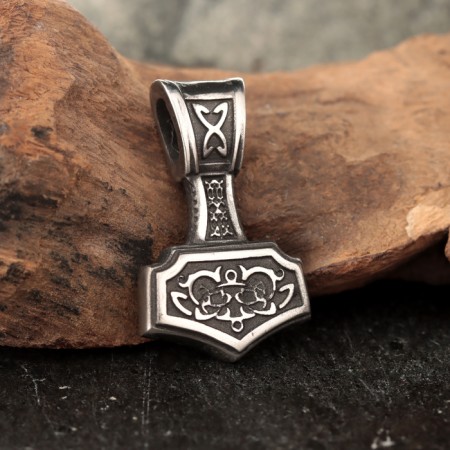 Slavic amulet "Hammer Torah", 13 g, 20x33 mm-2
