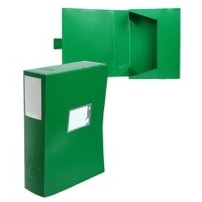A4 archive folder A4, a spine of 80 mm, plastic, calligrata, cut fastener, green, up to 700 sheets