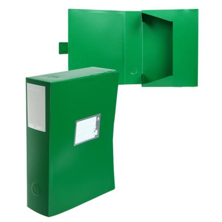 A4 archive folder A4, a spine of 80 mm, plastic, calligrata, cut fastener, green, up to 700 sheets