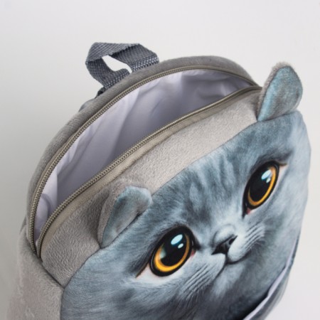 Baby backpack for a girl "Kotik" with a chicken-5
