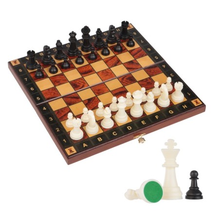 Chess figures, plastic, King H-6.2 cm, pawn H-3 cm-1