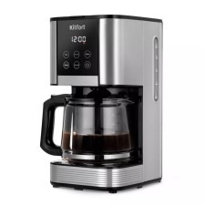 Coffee machine KitFort KT-7222, drip, 1000 watts, 1.5 l. Black-silver