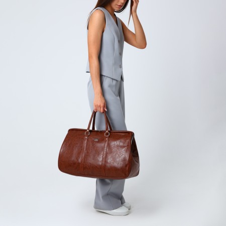 Road bag with lightning, brown color-5