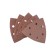 Grinding triangle KWB Delta, 93x93x93 mm, K40, aluminum oxide, Velcro, 5 pcs