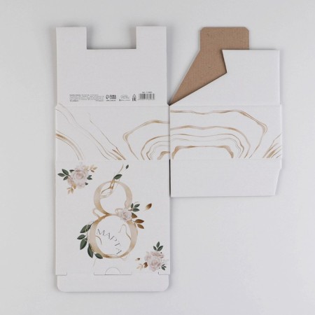 Box Gift team, packaging, “March 8”, 15 x 15 x 7 cm-7