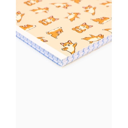 Notebook A5, 48 liters per spiral, internal block No. 1 MIX "Corgi"-1