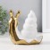 Souvenir Ceramics "Snail" gold with white 13.5x6.5x13.5 cm