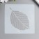 Plastic stencil "Birch sheet" 13x13 cm