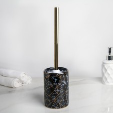 Black for the toilet with a stand “Lily”, 9.5 × 9.5 × 37 cm, black color