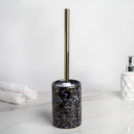 Black for the toilet with a stand “Lily”, 9.5 × 9.5 × 37 cm, black color