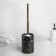 Black for the toilet with a stand “Lily”, 9.5 × 9.5 × 37 cm, black color