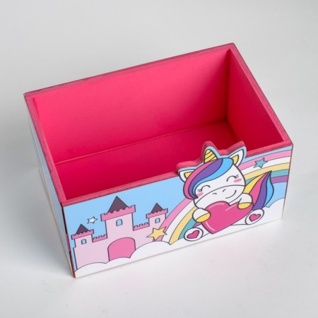 Organizer for the Office "Unicorn with Heart" Pink Castle-5