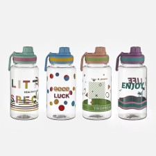 Water bottle, 1 l, 22.5 x 9 cm, mix