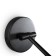 Wall lamp 35W, 1xgu10, 14x12 cm, black