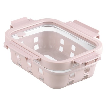 Container for baking, storage and carrying of products in the cover Smart Solutions, 1050 ml, pink color-1