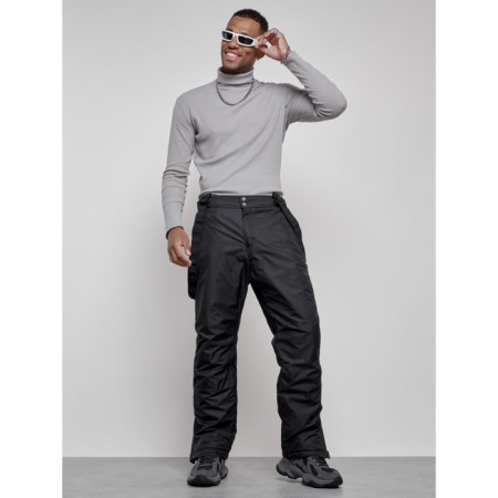 Semi -combinezone ski insulated male winter, size 50, black color-17