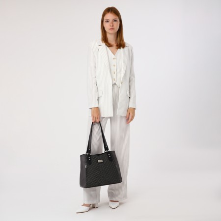 Female bag "golden rain" with lightning, the color is gray-5