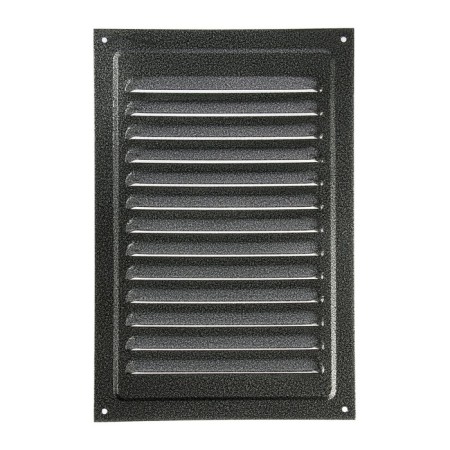 Ventilation grate Zein Lux RM2030SR, 200 x 300 mm, with a grid, metal, silver-3