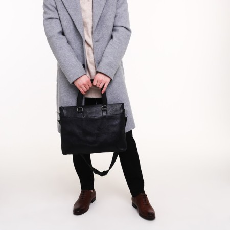 Male bag, black color-7