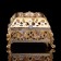 Casket "Grace", with a mirror, 5.8 × 5.8 × 4.4 cm, with crystals