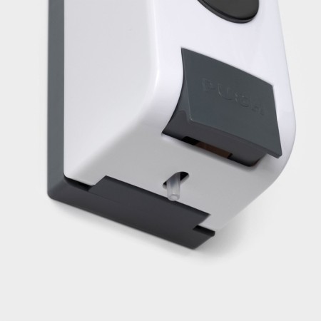 A dispenser for an antiseptic or liquid soap mechanical, 350 ml, plastic, white color-3