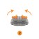 Terminal of QMS 222-425p Passing 5 poles, with an mounting platform (0.08-4 mm²), gray (20 pcs.