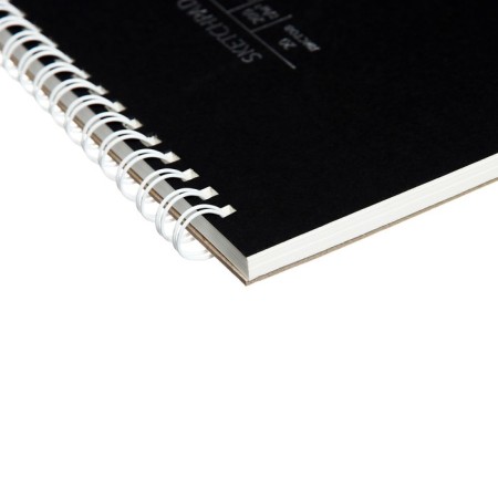 Sketchpad 195x195 mm, 20 sheets on the crest, Handmade, 200 g/m2, designer cardboard cover, foil embossing-2