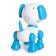 Robot dog “Peteum” IQ BOT, interactive: with sound recording, reacts to claps, sound, light, batteries, purple