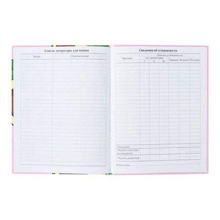 Universal diary for grades 1-11, avocato, solid cover 7BC, glossy lamination, 40 sheets-7