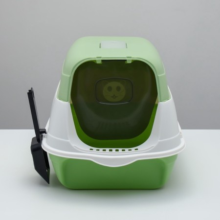 Closed 2-in-1 toilet with a removable top of 34 x 50 x 33 cm, green-2