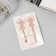 Invisible hair "Gloria" (set 2 pcs) bow, 6 cm, pink gold
