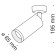 Technical C017CW-01RG Focus ceiling lamp, 65x65x195 mm, GU10, 1x50W, color pink gold