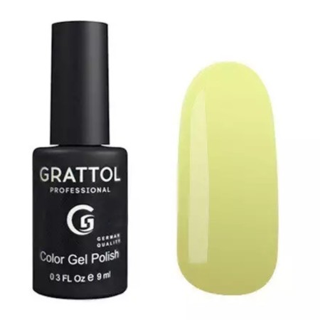 Garattol Color Gel Polish, No. 125 Light Yellow, 9 ml