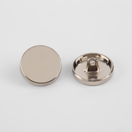 A set of metal buttons on the leg, d = 18 mm, 10 pcs, the color is silver gloss-2