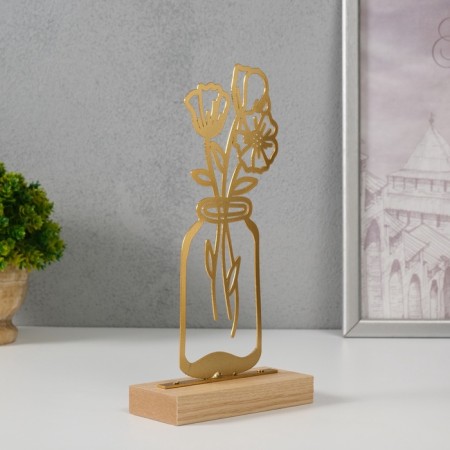 Metal souvenir "Beltened Bank" Gold 5x11.5x22 cm-2
