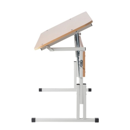 The table is a student round. double-adjustable tilt over the angle and height growth gr. No. 3-5-3