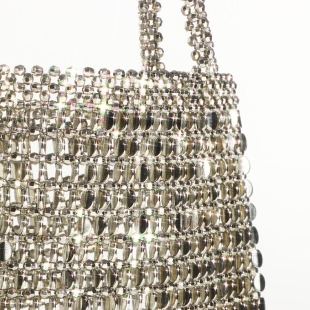 Bag-clate without fastening, silver color-3