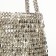 Bag-clate without fastening, silver color