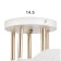 Frida chandelier 5he27 40W white-gold 58x58x27 cm Bayerlux
