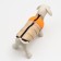 Lightning dog jacket, size 14 (ds 32 cm, OG 42 cm, Osh 31 cm), beige with orange