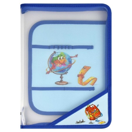Labor folder A4, 328 x 228 x 25 mm, lightning around, folding bar, plastic, Phoenix "Globe"-2