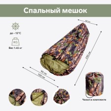 Sleeping bag, photo prinant, forest