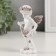 Souvenir Polystone "Angel with rose petals" Coffee wreath 6.5x4x10.5 cm