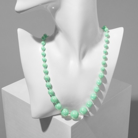 Beads "Classic" brilliance beads, the color of the rainbow green, 45 cm-1