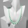 Beads "Classic" brilliance beads, the color of the rainbow green, 45 cm