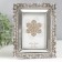 Photo frame Polystone 10x15 cm "Elliot" silver with mirror inserts 22x17 cm