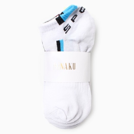 Women's socks minku shortened, set 5 pairs-3