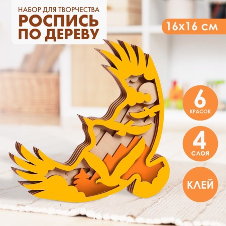 Роспись по дереву «Орёл»